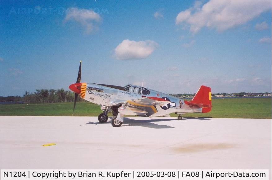 N1204, 1944 North American P-51C Mustang C/N 103-26385, P-51C Ina The Macon Belle left front