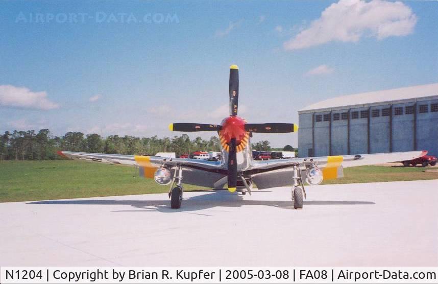 N1204, 1944 North American P-51C Mustang C/N 103-26385, P-51C Ina The Macon Belle nose