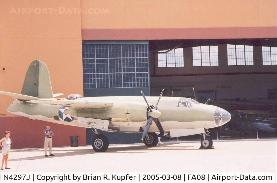 N4297J, 1940 Martin B-26 Marauder C/N 40-1464, B-26 Marauder in front of hangar