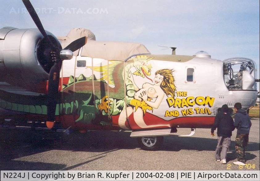 N224J, 1944 Consolidated B-24J-85-CF Liberator C/N 1347 (44-44052), Noseart