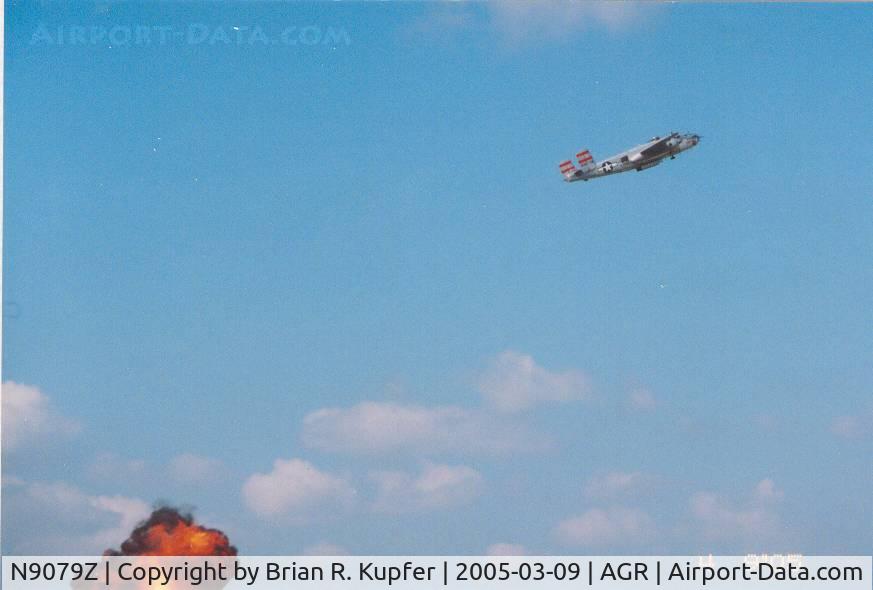N9079Z, 1944 North American TB-25N Mitchell C/N 108-34009, bomb run