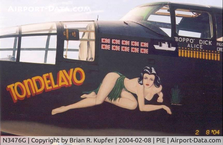 N3476G, 1944 North American B-25J Mitchell C/N 108-33257, Repainted as Tondelayo