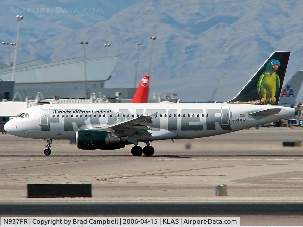 N937FR, 2005 Airbus A319-111 C/N 2400, Frontier Airlines - 'Parrot' / 2005 Airbus A319-111