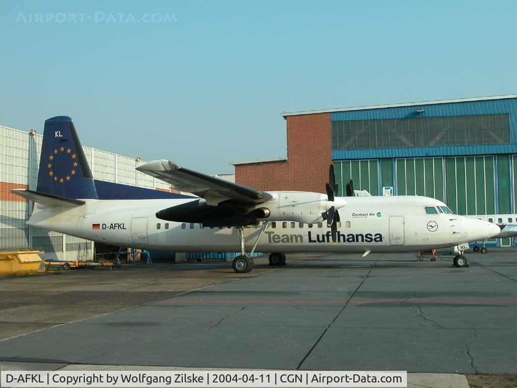 D-AFKL, 1991 Fokker 50 C/N 20213, visitor