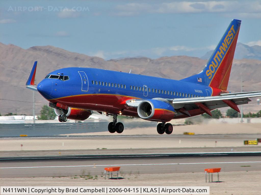 N411WN, 2001 Boeing 737-7H4 C/N 29821, Southwest Airlines / 2001 Boeing 737-7H4