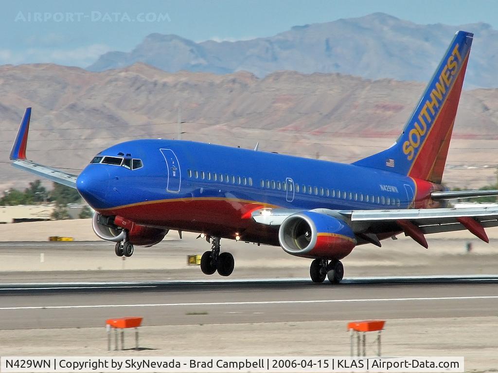 N429WN, 2002 Boeing 737-7H4 C/N 33658, Southwest Airlines / 2002 Boeing 737-7H4