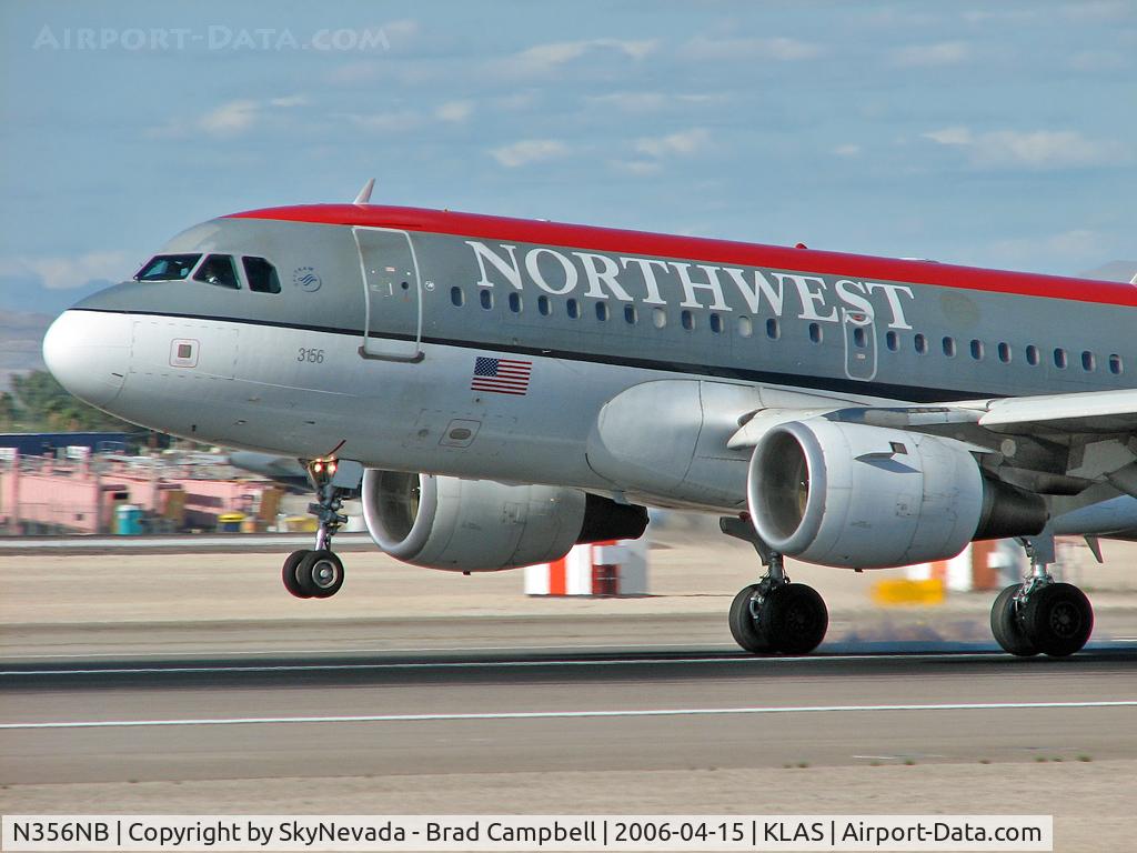 N356NB, 2002 Airbus A319-114 C/N 1870, Northwest Airlines / 2002 Airbus A319-114