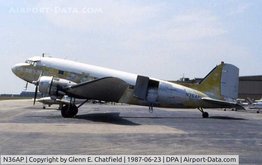 N36AP, 1942 Douglas DC3C C/N 13439, C-47A 42-93518 working the freight