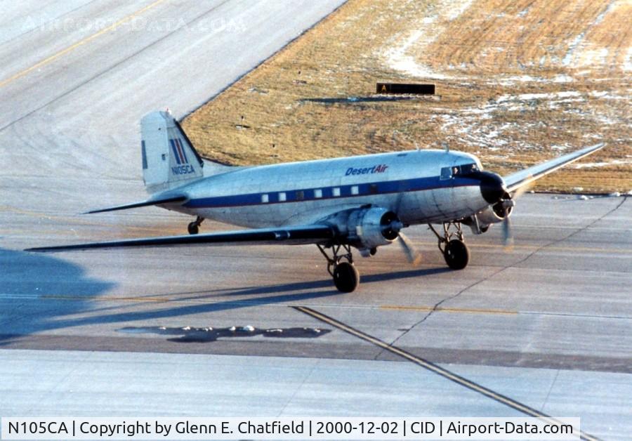 N105CA, 1944 Douglas DC3C-S4C4G (C-47B) C/N 14275, C-47B 43-48459, not so good photo taken from the control tower