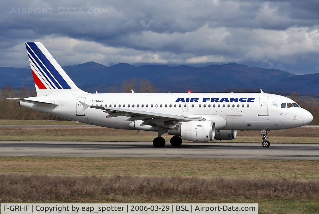 F-GRHF, 1999 Airbus A319-111 C/N 1025, Departing to Paris-Orly