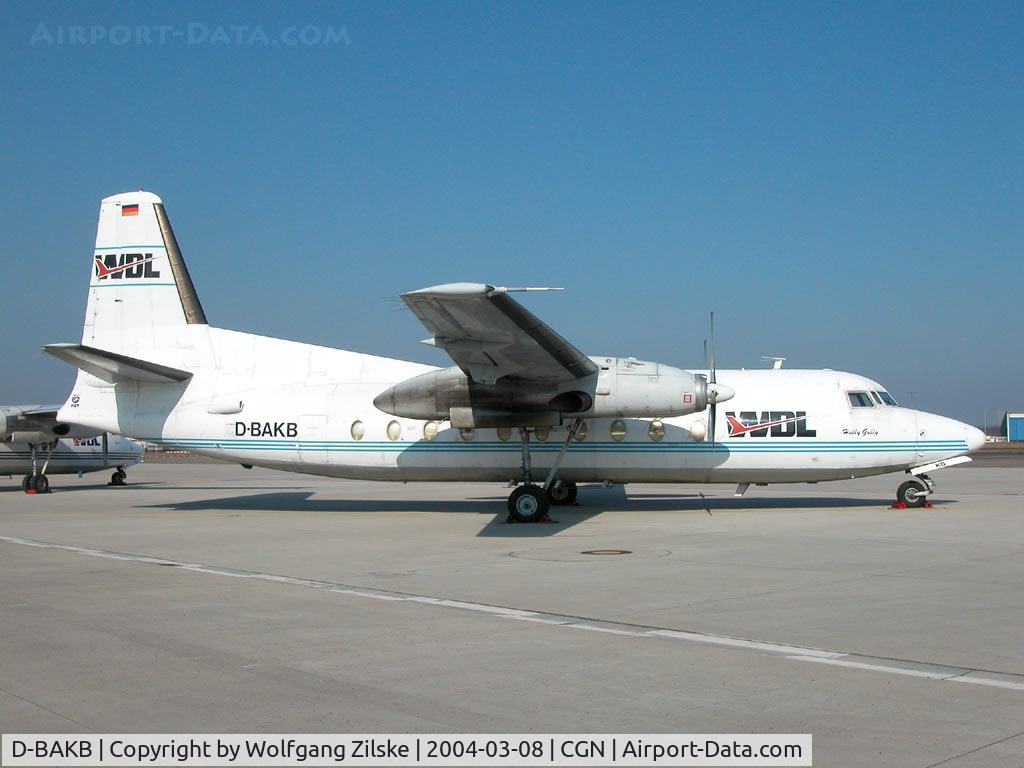 D-BAKB, 1964 Fokker F.27-600 Friendship C/N 10261, freighter