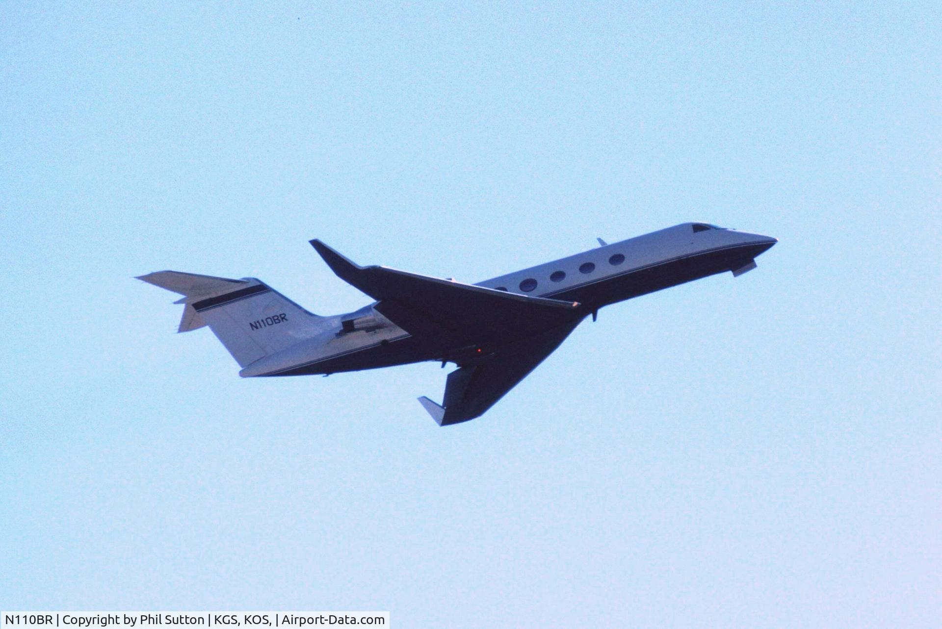 N110BR, 1980 Grumman G-1159 Gulfstream II C/N 301, Taken leaving Kos Airport, Kos, Greece circa 1998