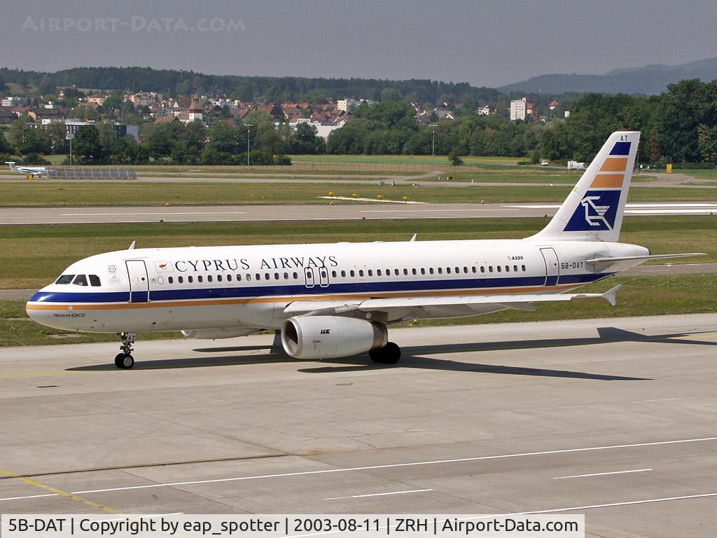 5B-DAT, 1988 Airbus A320-231 C/N 028, taxi to parking position