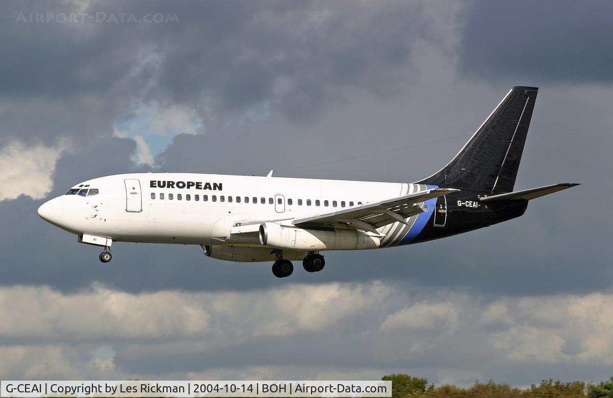 G-CEAI, 1975 Boeing 737-229 C/N 21176, Boeing 737 229