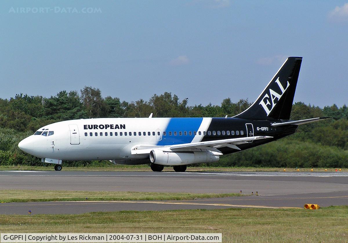 G-GPFI, 1974 Boeing 737-229 C/N 20907, Boeing 737 229
