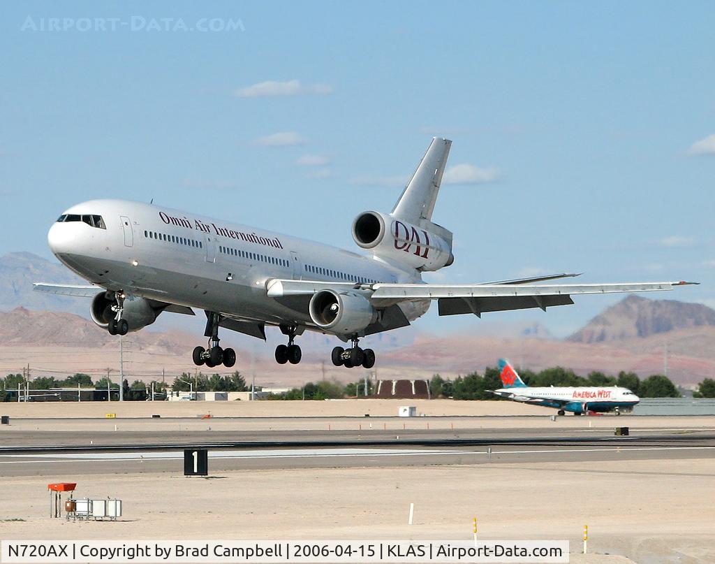 N720AX, 1980 McDonnell Douglas DC10-30 C/N 48252, Omni Air International / Mcdonnell-douglas DC-10-30 - Landing RWY 25L