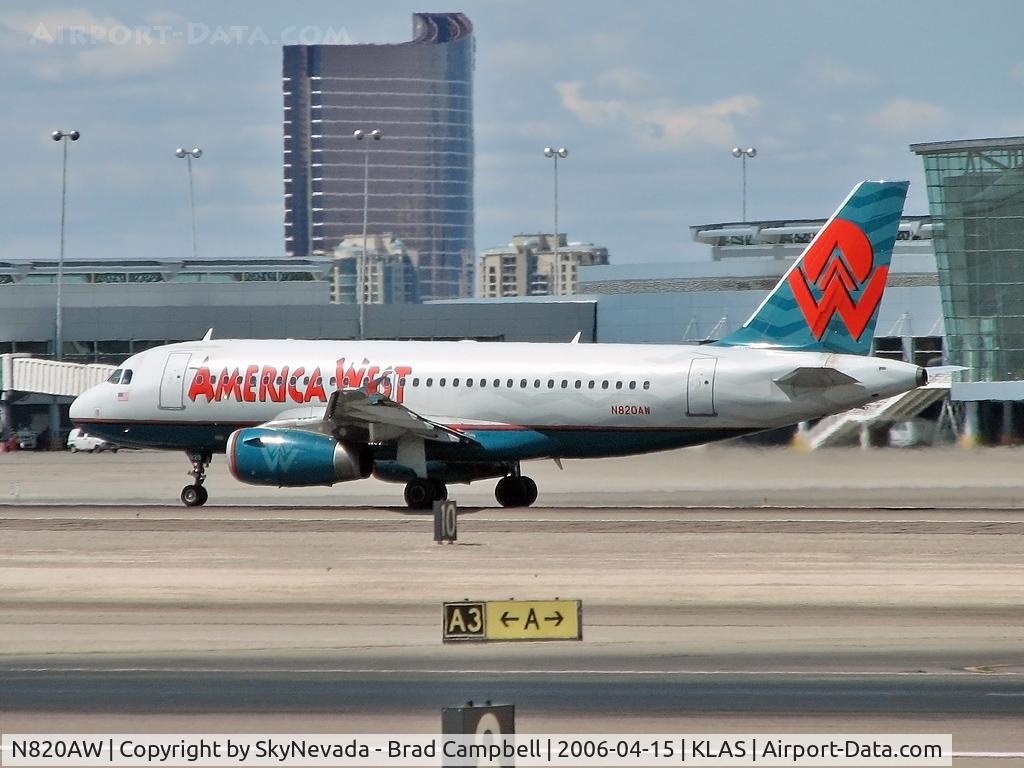 N820AW, 2000 Airbus A319-132 C/N 1397, America West Airlines / 2000 Airbus Industrie A319-132