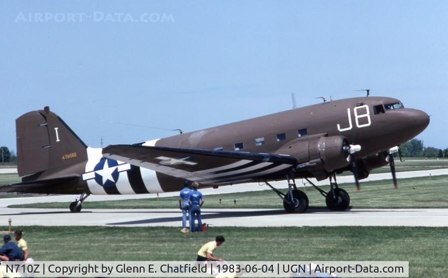 N710Z, 1944 Douglas DC3C C/N 32914, TC-47B 44-76582, taking up skydivers