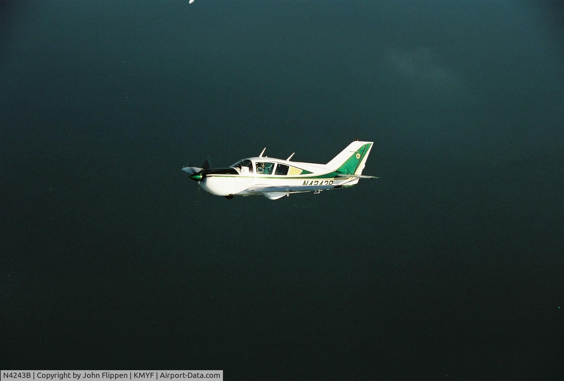 N4243B, 1974 Bellanca 17-30A Viking C/N 74-30724, 1974 Viking over San Diego Ca