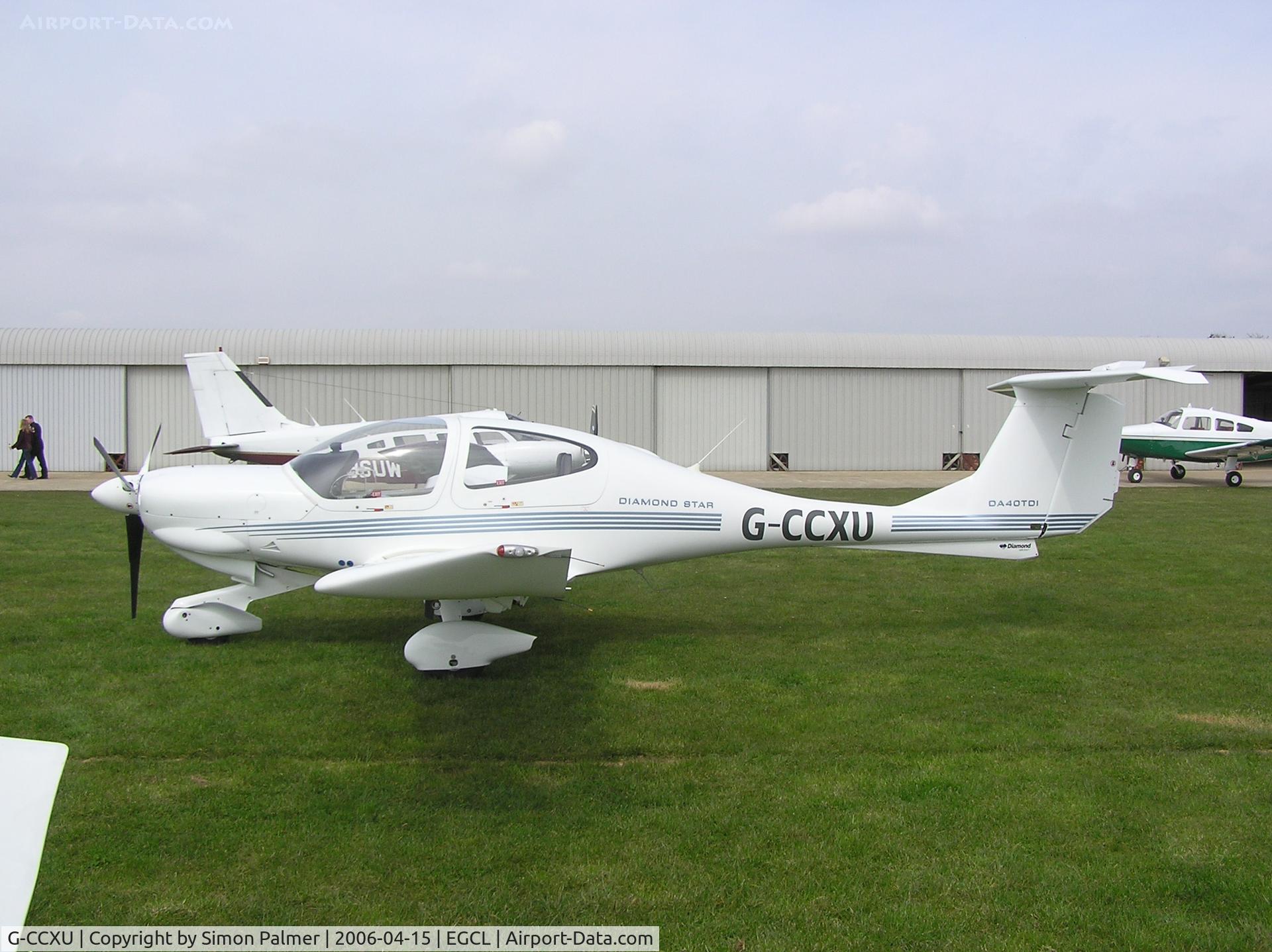 G-CCXU, 2003 Diamond DA-40D Diamond Star C/N D4.037, Diamond DA40 at Fenland