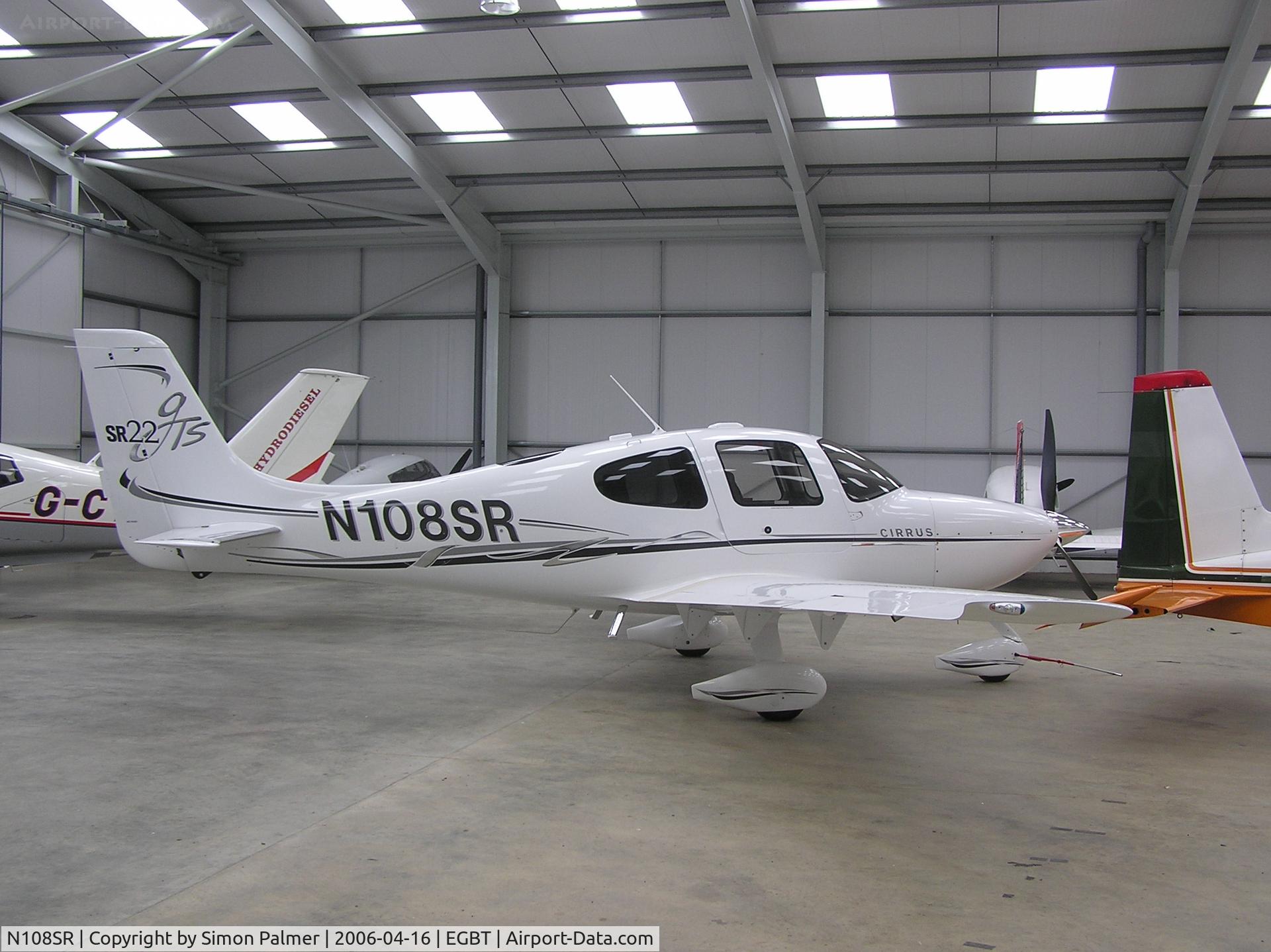 N108SR, 2006 Cirrus SR22 GTS C/N 1868, Cirrus SR22 in the hangar at Turweston