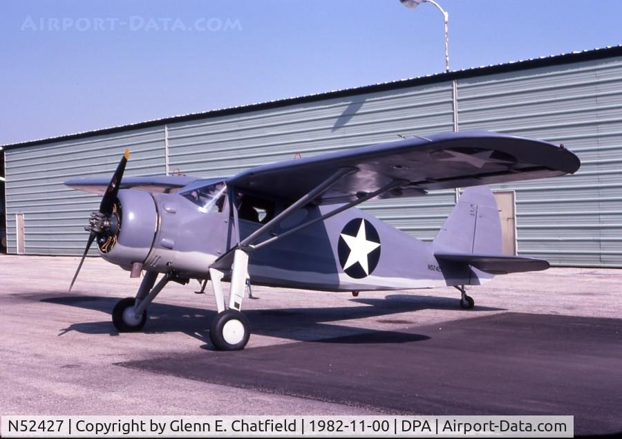 N52427, Fairchild 24W-41A C/N W41A-652, UC-61A 43-14678 in Navy colors, owner then was the late Bill Ross