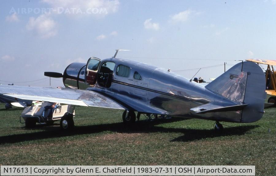 N17613, 1937 Spartan 7W Executive C/N 12, She was drafted into WWII as UC-71 42-38265