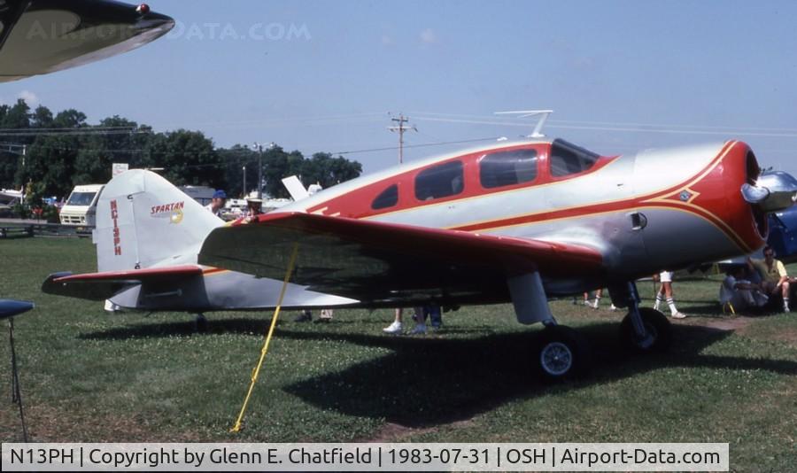 N13PH, 1938 Spartan 7W Executive C/N 13, At the EAA fly in.  This bird was drafted in WWII as UC-71 42-38269