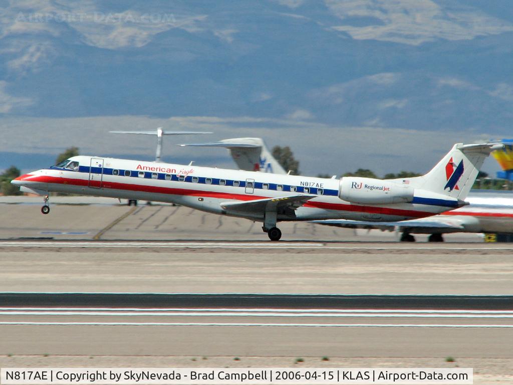 N817AE, 2002 Embraer ERJ-140LR (EMB-135KL) C/N 145554, American Eagle Airlines / 2002 Embraer EMB-135KL