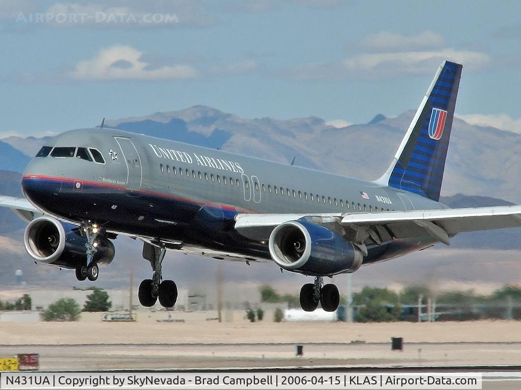 N431UA, 1996 Airbus A320-232 C/N 571, United Airlines / 1996 Airbus Industrie A320-232