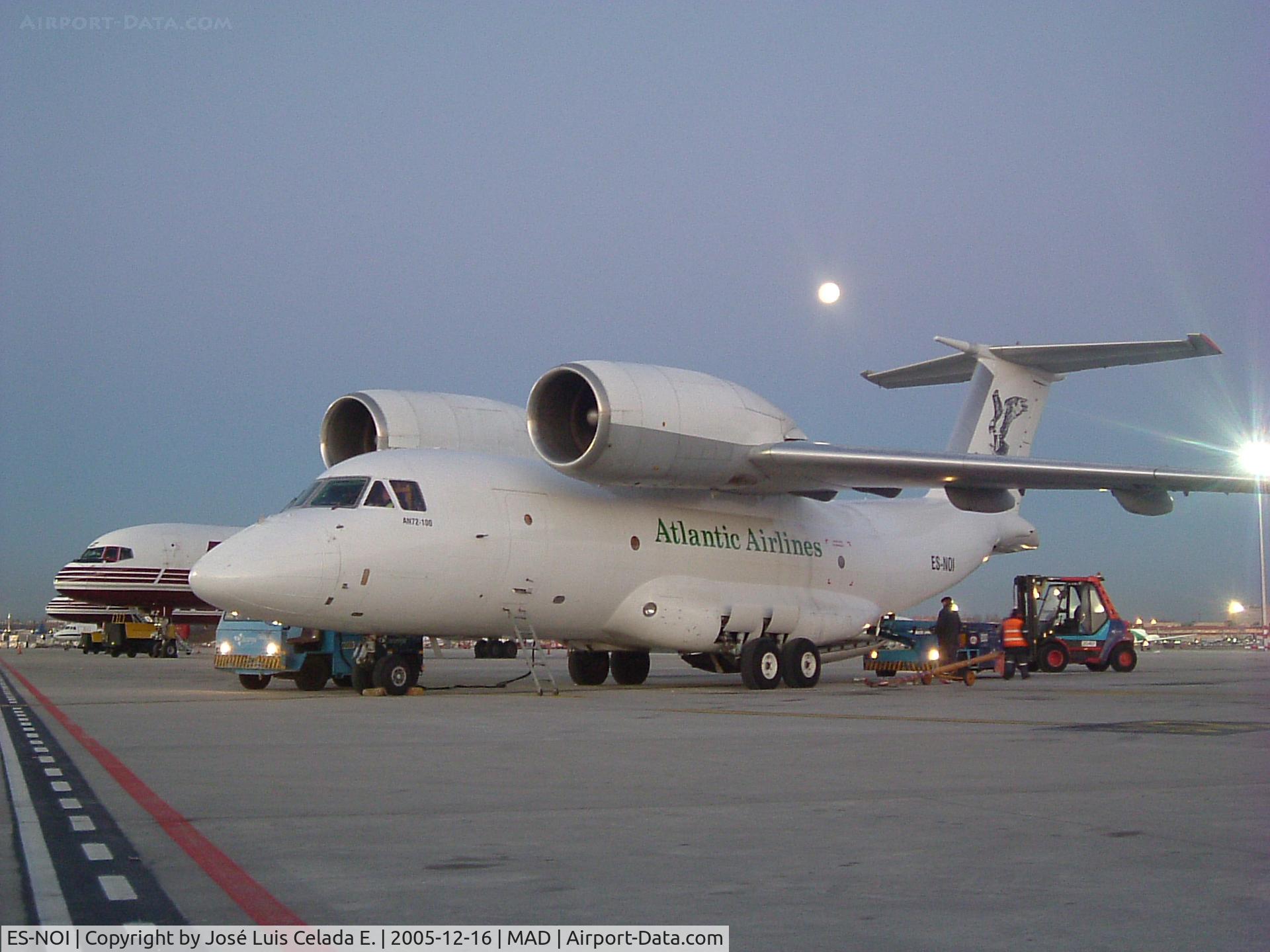 ES-NOI, 1992 Antonov An-72-100 C/N 36572098914, Atlantic Airlines freighter. Estonian registered.