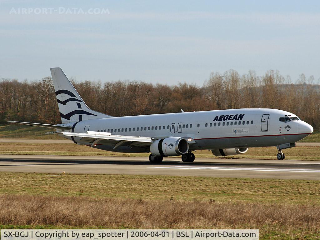 SX-BGJ, 1992 Boeing 737-4S3 C/N 25595, Arriving from Heraklion