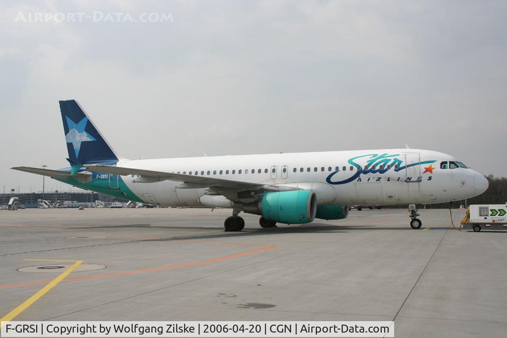 F-GRSI, 1999 Airbus A320-214 C/N 973, Soccer charter from Sevilla, Spain