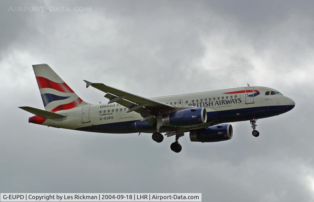 G-EUPD, 1999 Airbus A319-131 C/N 1142, Airbus A319 111