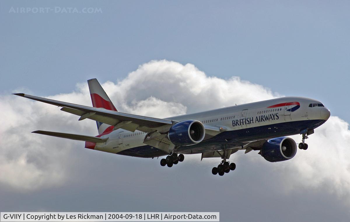 G-VIIY, 1999 Boeing 777-236 C/N 29967, Boeing 777 236