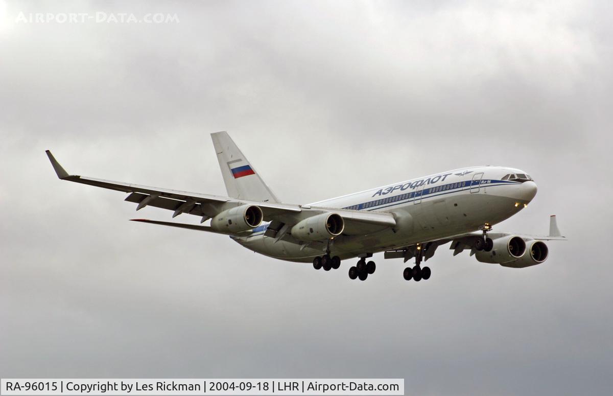 RA-96015, 1995 Ilyushin Il-96-300 C/N 74393201012, IL 96