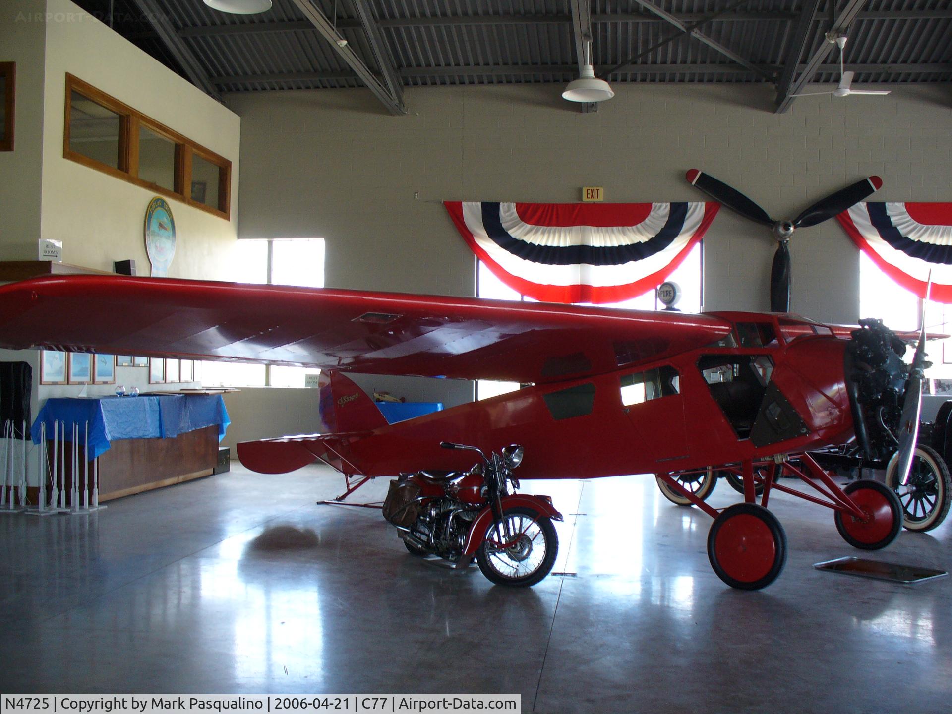 N4725, 1928 Cessna AW C/N 138, 1928 Cessna AW