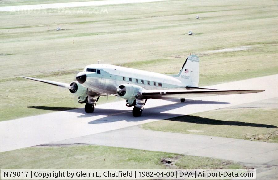 N79017, 1943 Douglas DC3C-S4C4G C/N 19227, Shot taken from the control tower, C-47A 42-100764