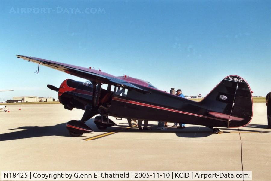 N18425, 1937 Stinson SR-9F Reliant C/N 5715, SR.9F on a cold and sunny day