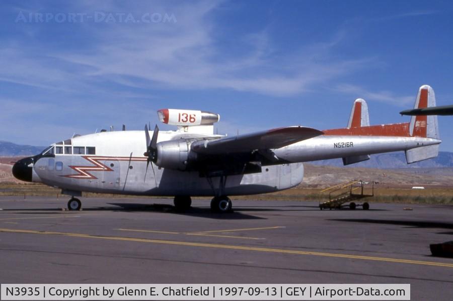 N3935, 1953 Fairchild C-119G Flying Boxcar C/N 10824, Marked as N5216R ex RCAF C-119F 22131