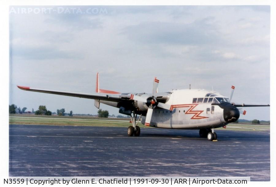 N3559, 1953 Fairchild C-119G Flying Boxcar C/N 10870, ex RCAF C-119F 22118