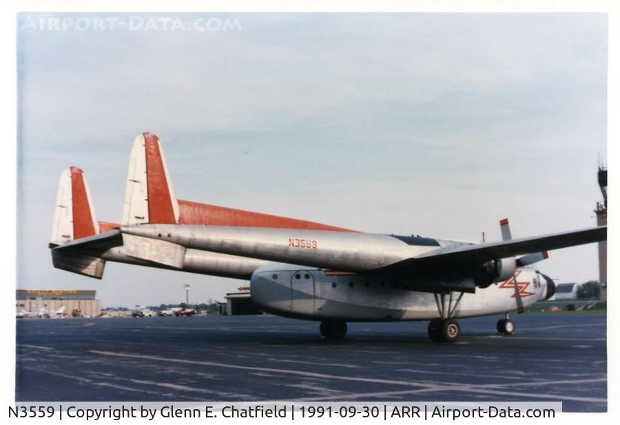 N3559, 1953 Fairchild C-119G Flying Boxcar C/N 10870, ex RCAF C-119F 22118