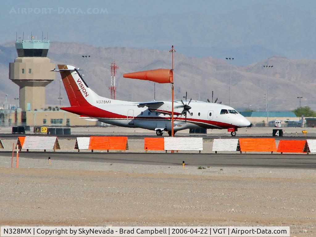 N328MX, 1996 Dornier 328-100 C/N 3071, Vision Air / 1966 Dornier Luftfahrt Gmbh 328-100 / Crazy Wind-Sock!