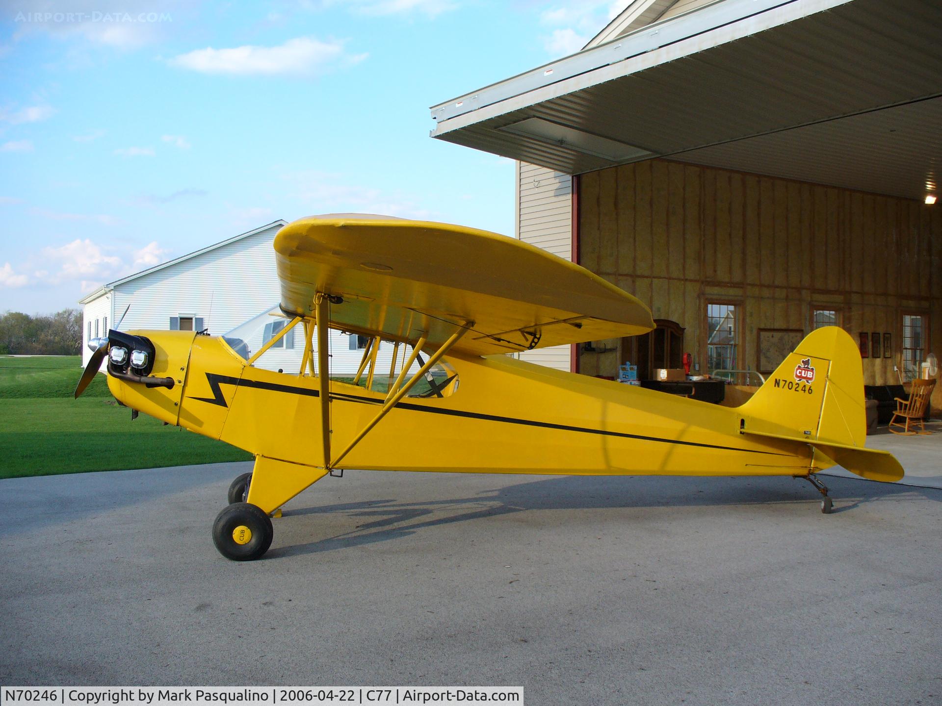 N70246, 1946 Piper J3C-65 Cub Cub C/N 17222, Piper J-3