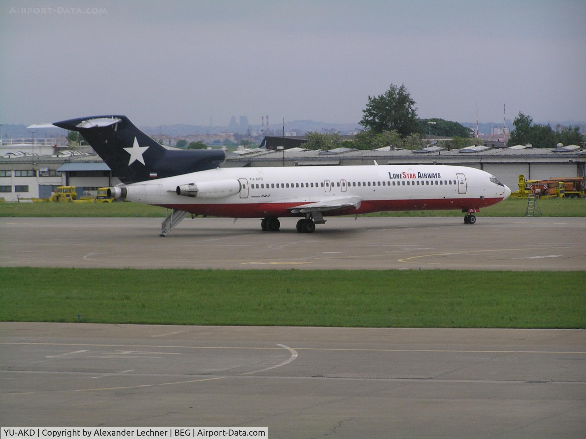 YU-AKD, 1975 Boeing 727-2L8 C/N 21040, Boeing 727
