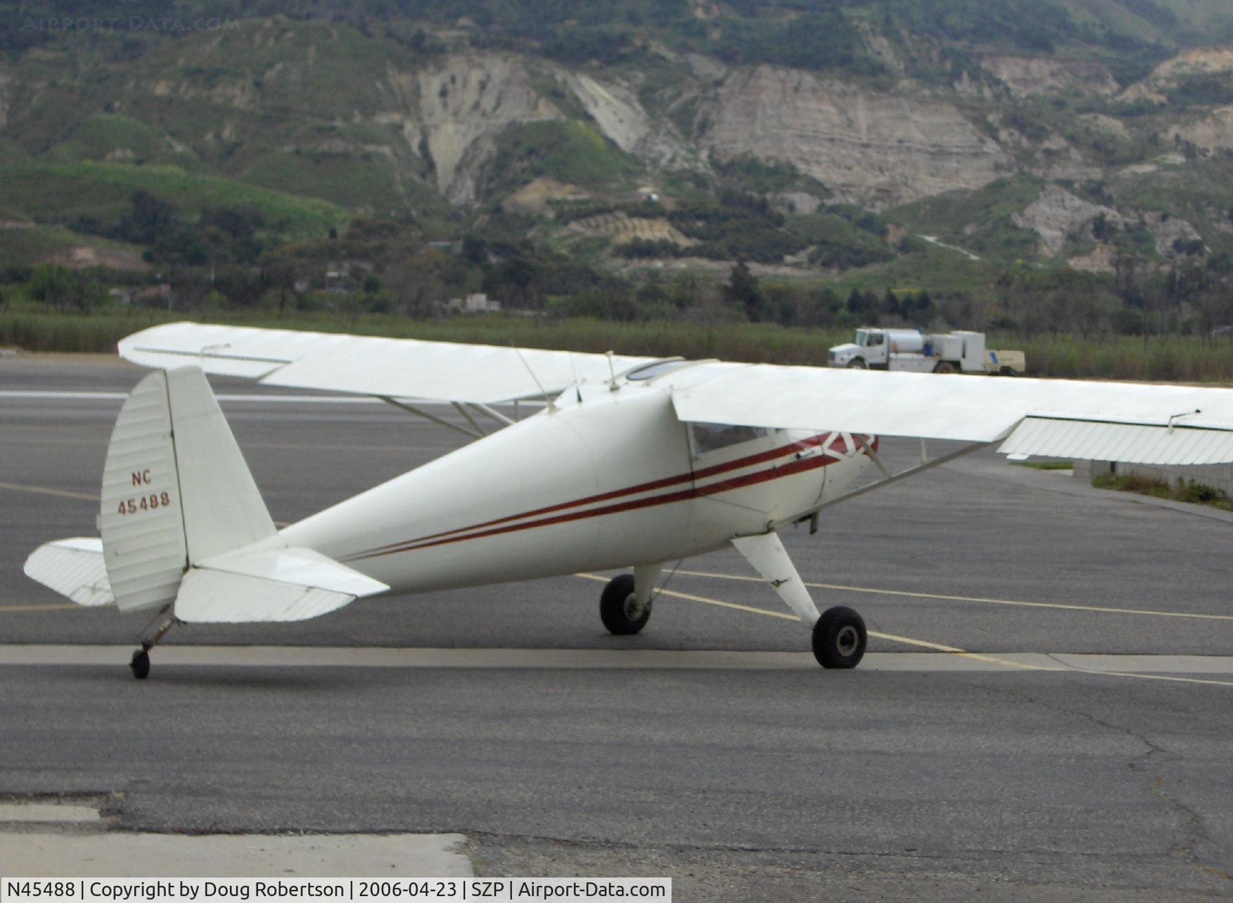 N45488, 1946 Luscombe 8A C/N 2015, 1946 Luscombe 8A, Continental A&AC65 65 Hp