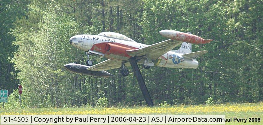 51-4505, 1951 Lockheed T-33A Shooting Star C/N 580-5800, Port side of this magnificent specimen...all she needs is some paint.  AND a new canopy
