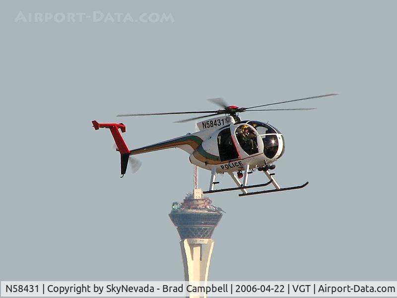 N58431, 1979 Hughes 369D C/N 1290647D, LVMPD / 1979 Hughes 369D
