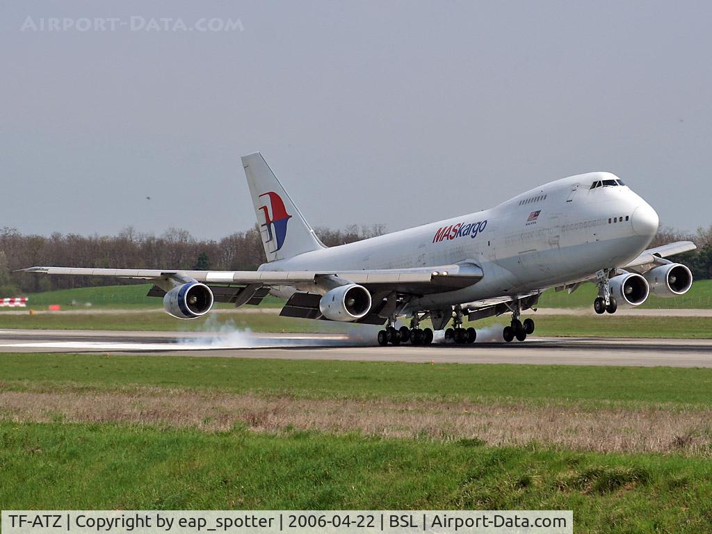 TF-ATZ, 1988 Boeing 747-236B C/N 24088, Landing on ruway 16 coming from Maastricht