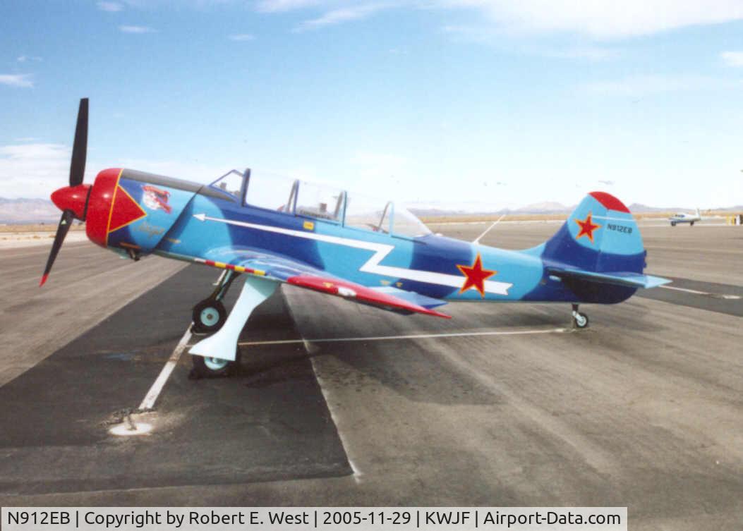 N912EB, 1983 Yakovlev (Aerostar) Yak-52 C/N 832912, side view YAK -52